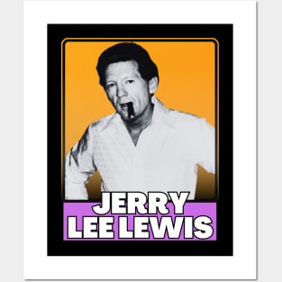 Jerry lee lewis (retro) Posters and Art